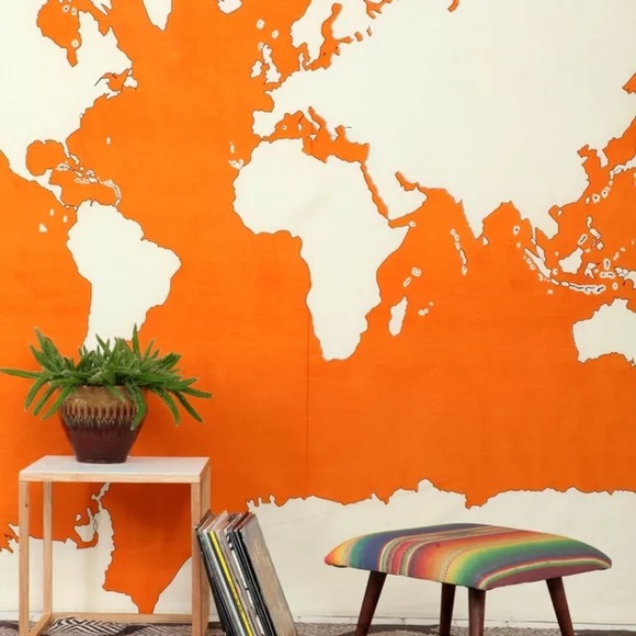 Urban Outfitters Atlas Tapestry in Orange - Picture 3 of 3